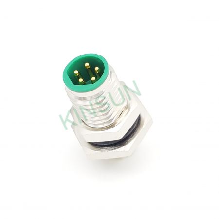 Connecteur mâle M8 codé B 5 broches - Le connecteur mâle M8 codé B 5 broches se caractérise par sa taille miniature et sa protection étanche IP68.